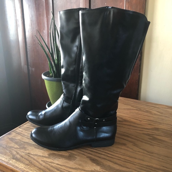 Style & Co. Shoes - Style & Co Macy’s Brand Kindell Wide Calf Riding Boot Black 8.5